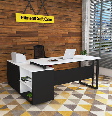 CEO Office Desk with Cabinet | OSV1-011