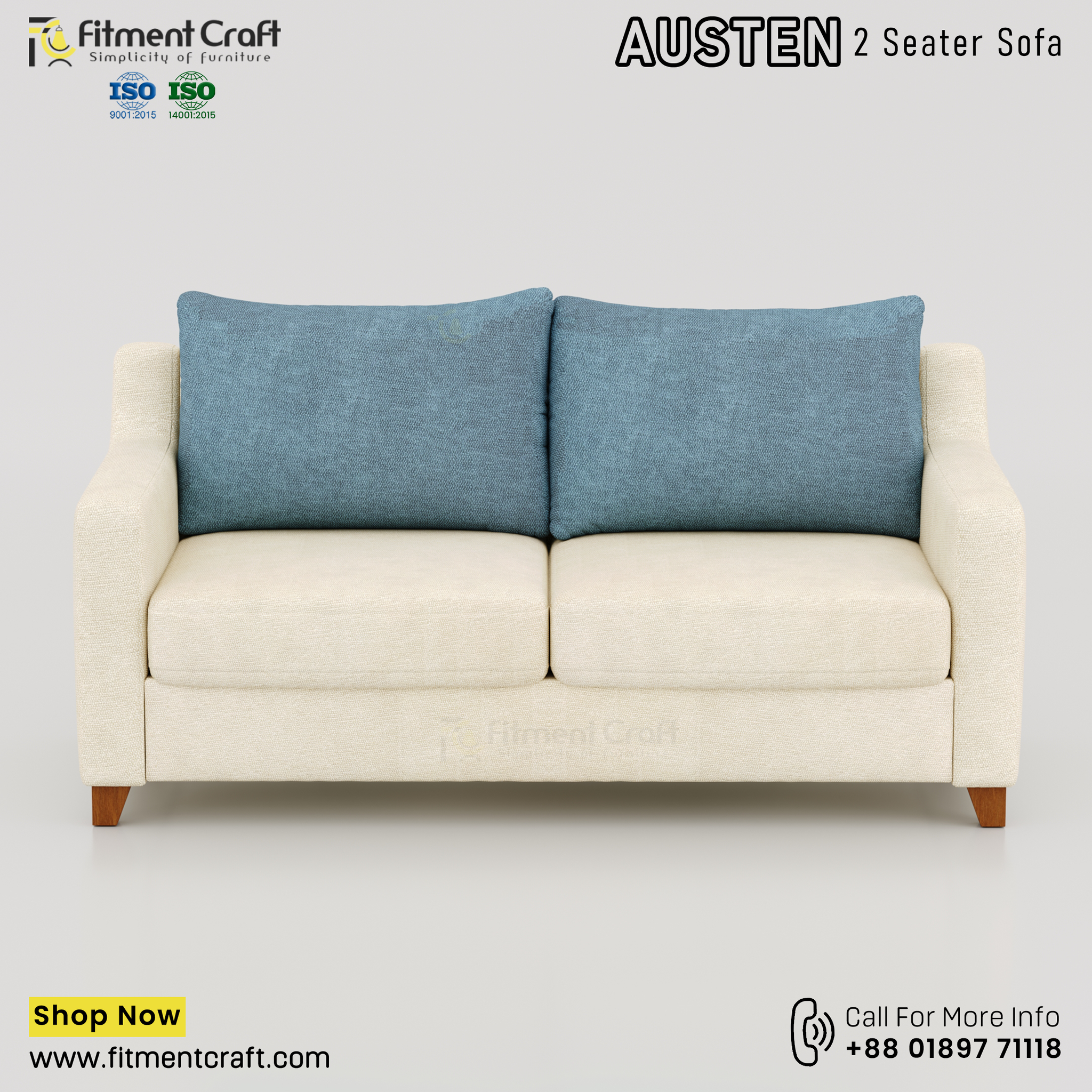 Austen 2 Seater-sofa। HSV2-047