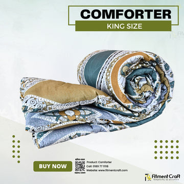 Olive Print Comforter - COM - 0045