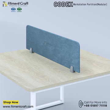Codex-Workstation Modular Partition (1100X300X18mm) । WSMP-BRF-001