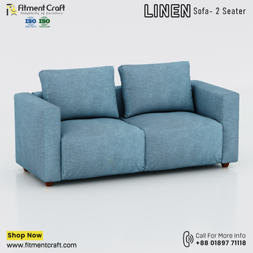 Linen 2 Seater-Sofa। HSV2-018