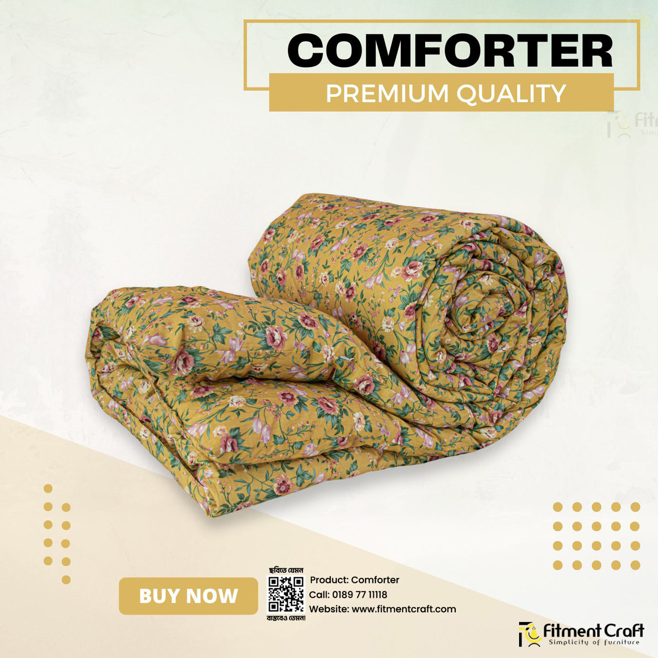 Spring Serenity Comforter – Yellow - COM-0054