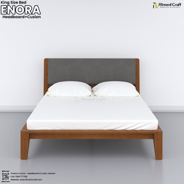 Enora Bed - Headboard + Cusion Version