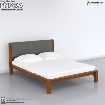 Enora Bed - Headboard + Cusion Version