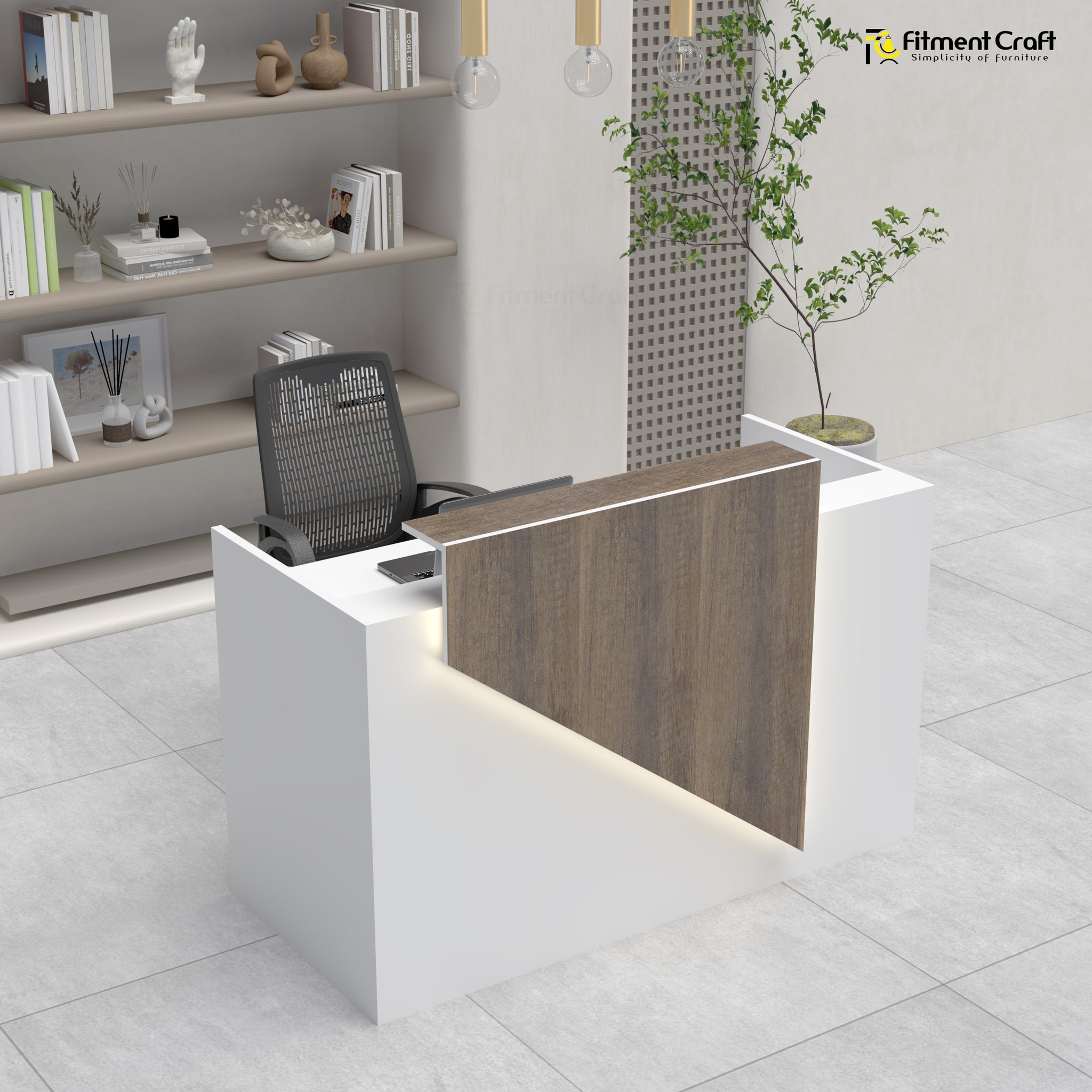 Modern Office Reception Table Design RECEPTION DESK V152# | Vava
