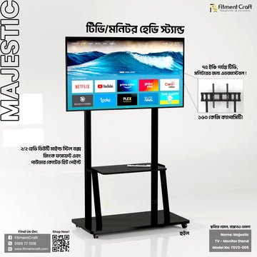 Majestic - TV and Monitor Heavy Giant Stand | TSV3-005