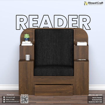 Reader - Bookshelf cum Sofa | BSV1-666