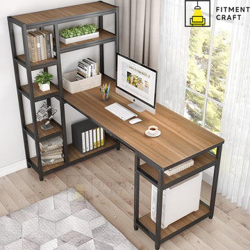Large Study Table with Shelve | TV14-005