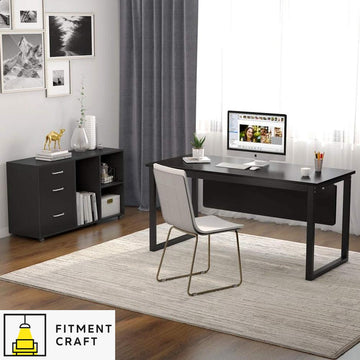 Modern Executive Office Desk with File Cabinet | TV5-003