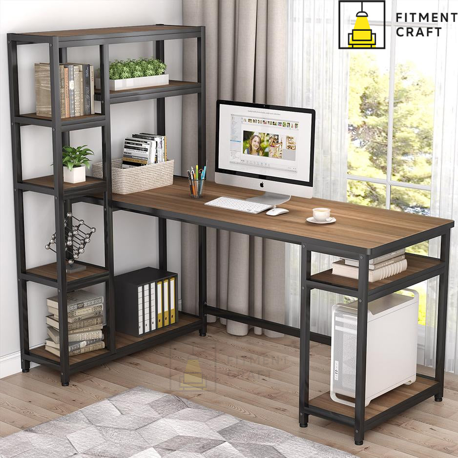 Large Study Table with Shelve | TV14-005