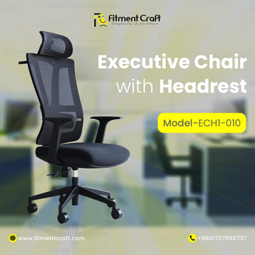 Executive Revolving Chair with Headrest | ECH1-010