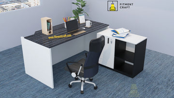 Modern CEO Desk with Cabinet | TV21-002