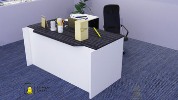 Modern CEO Desk with Cabinet | TV21-002
